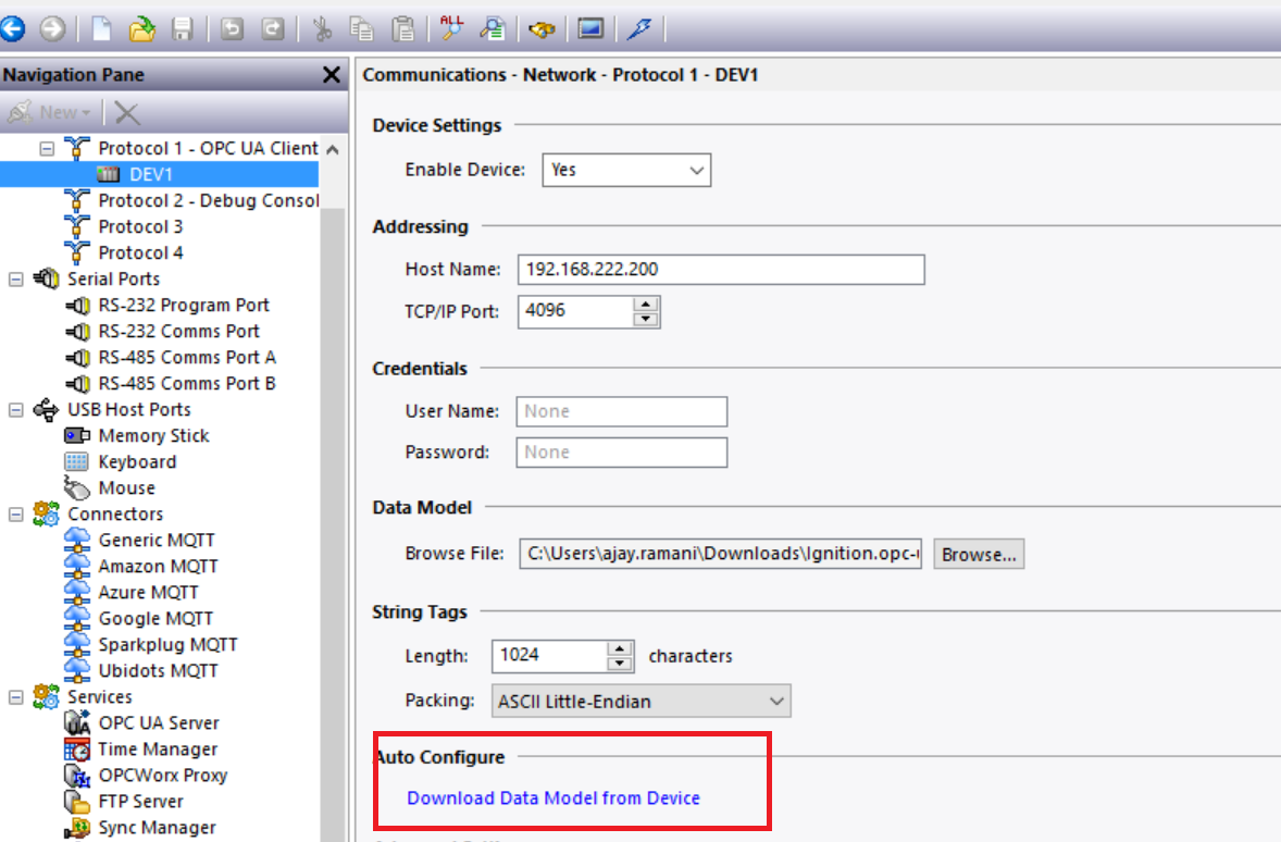 Communicating between Red Lion device OPC UA Client and Ignition